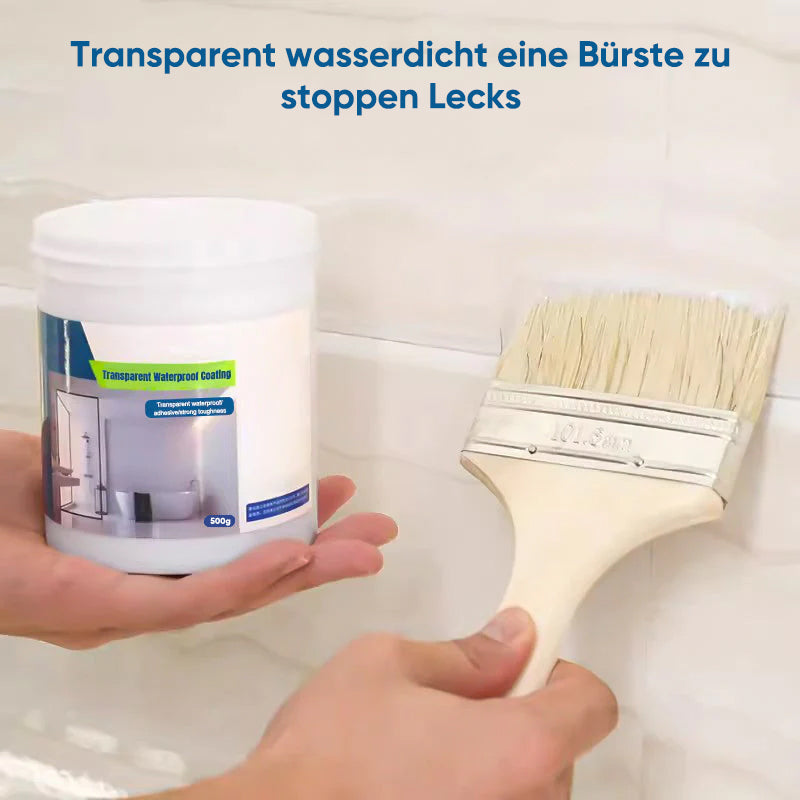 Transparente wasserdichte Beschichtung