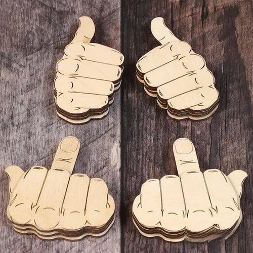 Mittelfinger Brosche Material Pack(eine Hand)