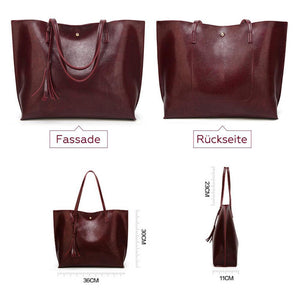 Modische Damen Tasche mit Quasten