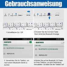 Laden Sie das Bild in den Galerie-Viewer, Mini-iPhone-Android-Bluetooth-Tastatur