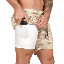 Laden Sie das Bild in den Galerie-Viewer, 2-in-1-Fitness-Turnhose mit sicherer Tasche ( Shorts &amp; Verkürzte Hose)