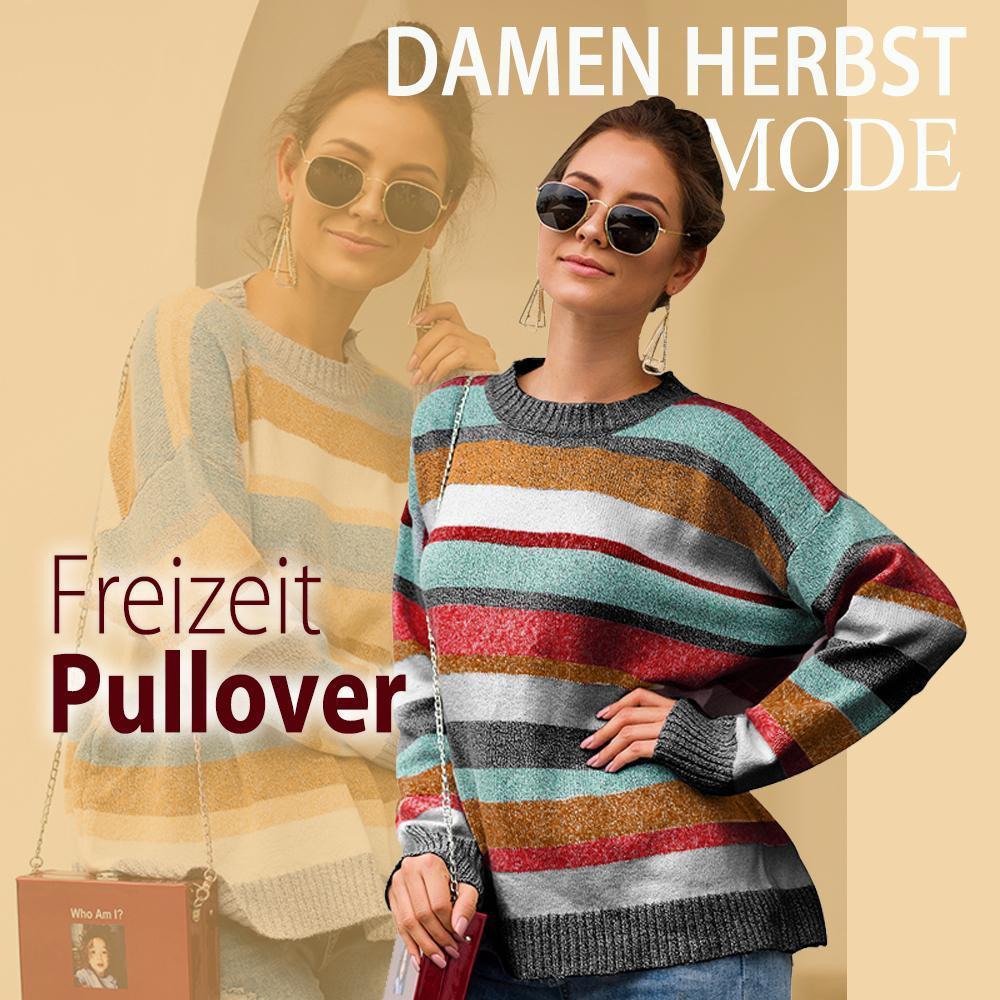 Damen Herbst modischer Freizeit Pullover