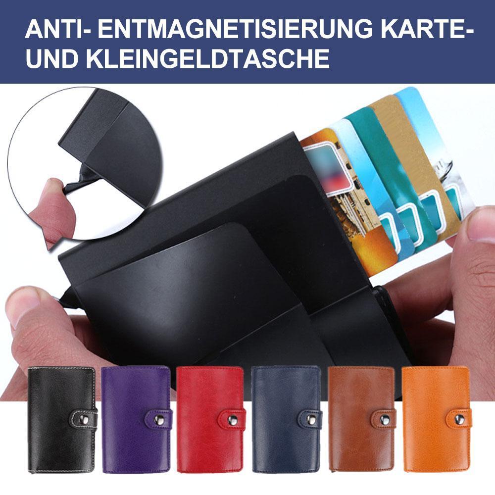 Praktische Anti- Entmagnetisierung Karte- und Kleingeldtasche