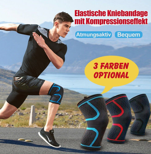 Elastische Kniebandage, Anti Slip Kniestütze Kompressions-Sleeves