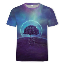 Laden Sie das Bild in den Galerie-Viewer, 3D Druck Landschaftsbaum Kurzärmeliges T-shirt für Männer