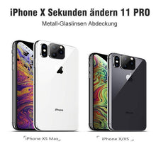 Laden Sie das Bild in den Galerie-Viewer, IPhone X Sekunden ändern 11 Pro Metall-Glaslinsen Abdeckung