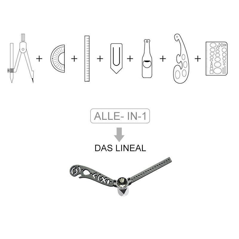 Multifunktionales 7- in- 1 Malen Lineal