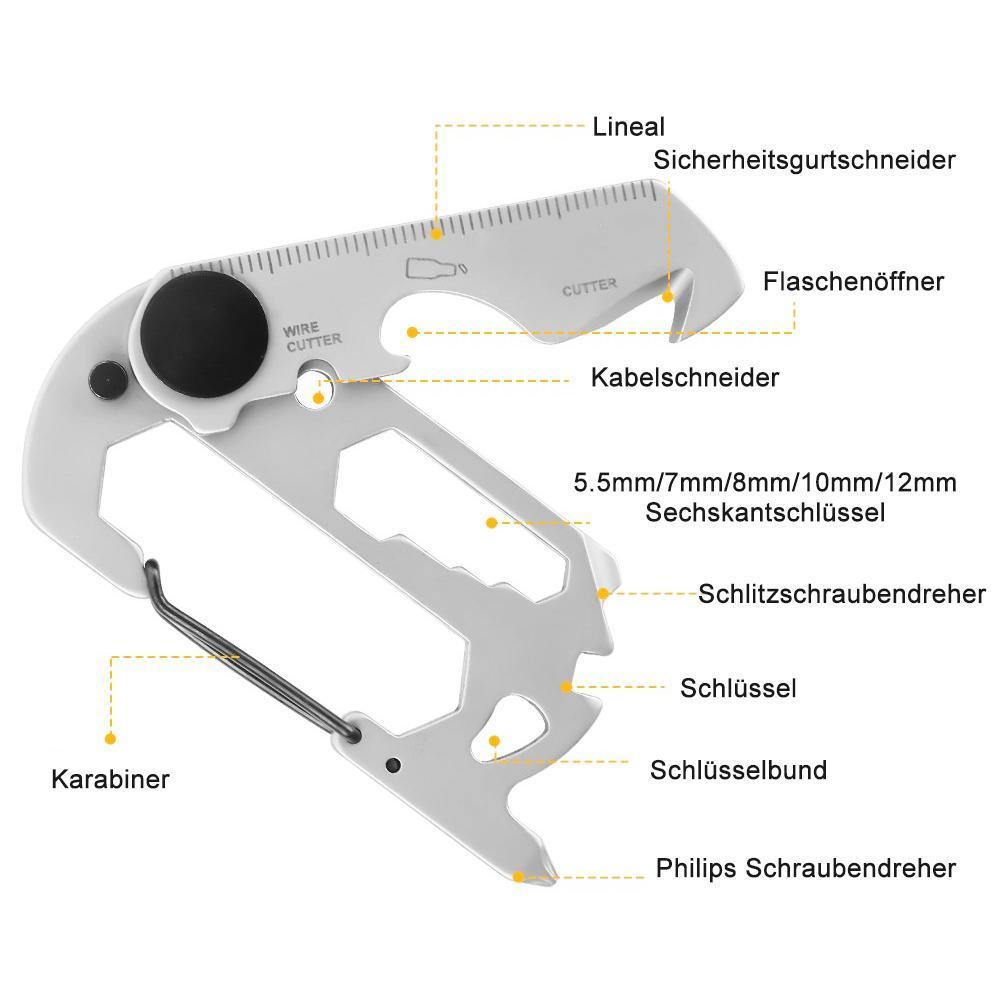 Multifunktionales EDC Gadgets Karabiner-Notfallwerkzeug