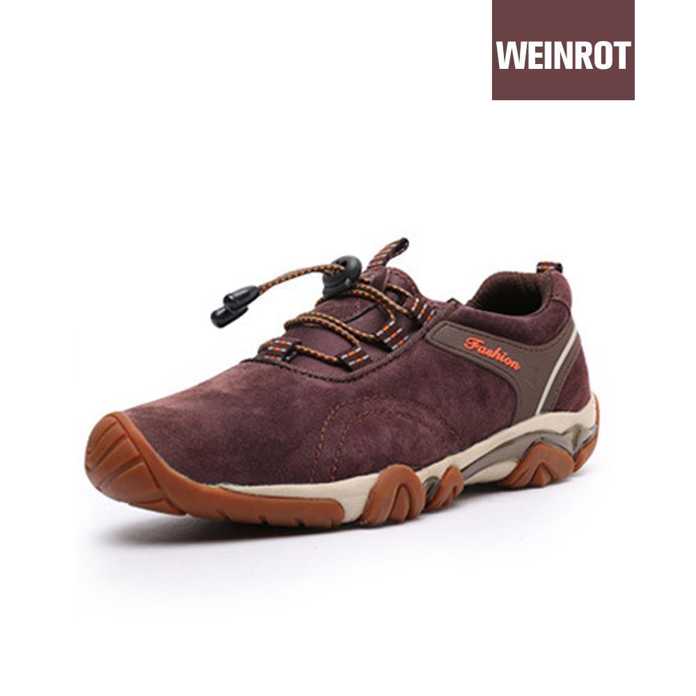 Herren Leder Outdoor Rutschfeste Wanderschuhe