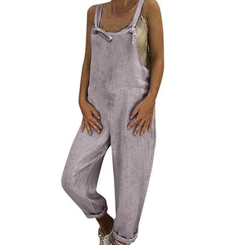 Lässige Jumpsuits insgesamte Baggy-Trägerhose in Übergröße