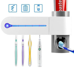 2-in-1 Desinfektioner Zahnbürstenhalter