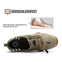 Laden Sie das Bild in den Galerie-Viewer, Herren Leder Outdoor Rutschfeste Wanderschuhe