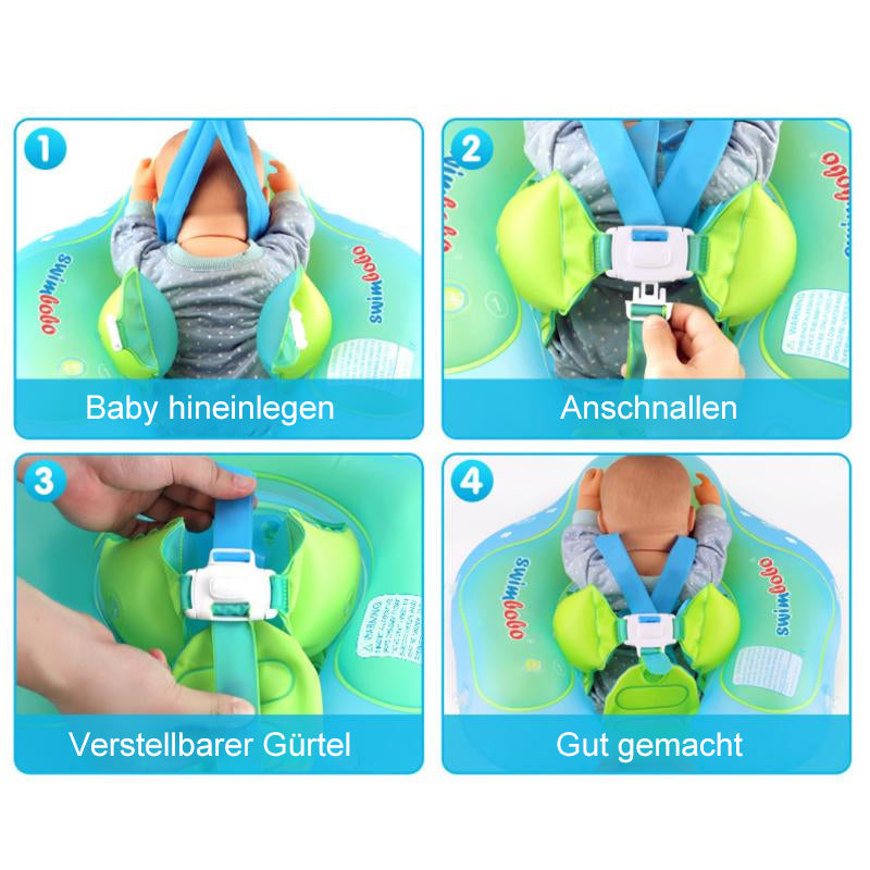 Babyschwimmer mit Baldachin