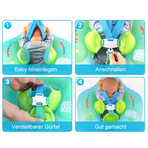 Babyschwimmer mit Baldachin