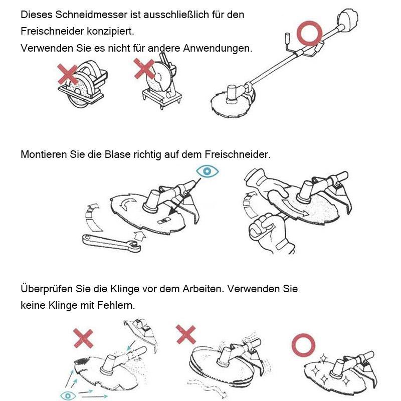 Sägeblatt aus Rasenmäherlegierung