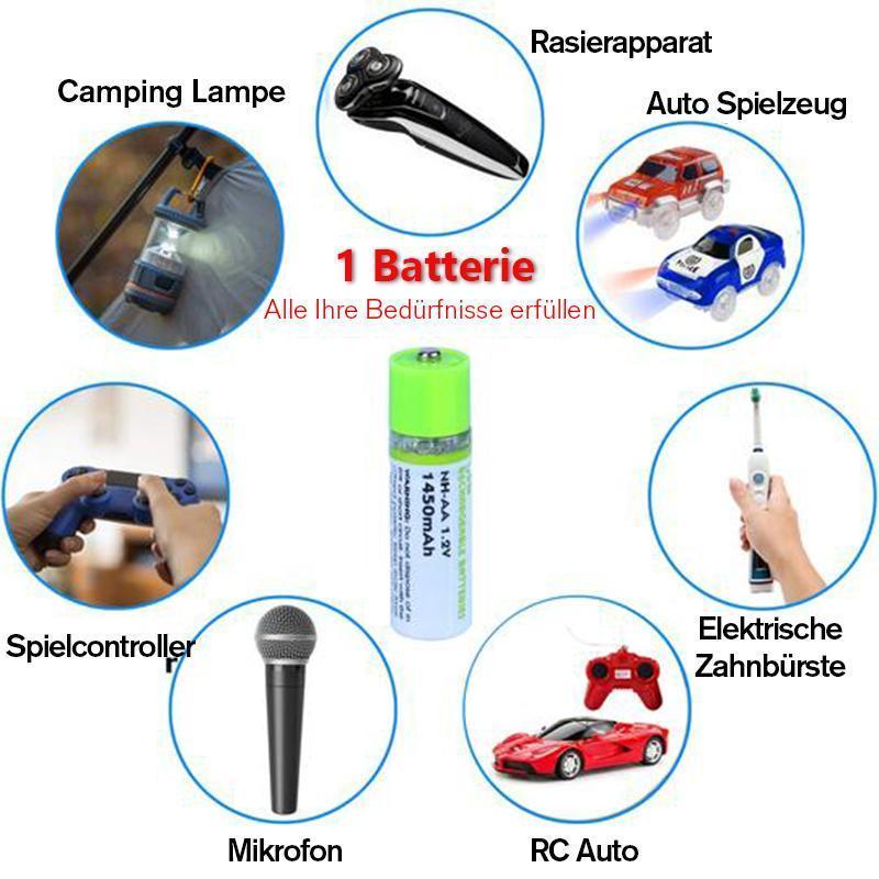 USB wiederaufladbare AA-Batterien