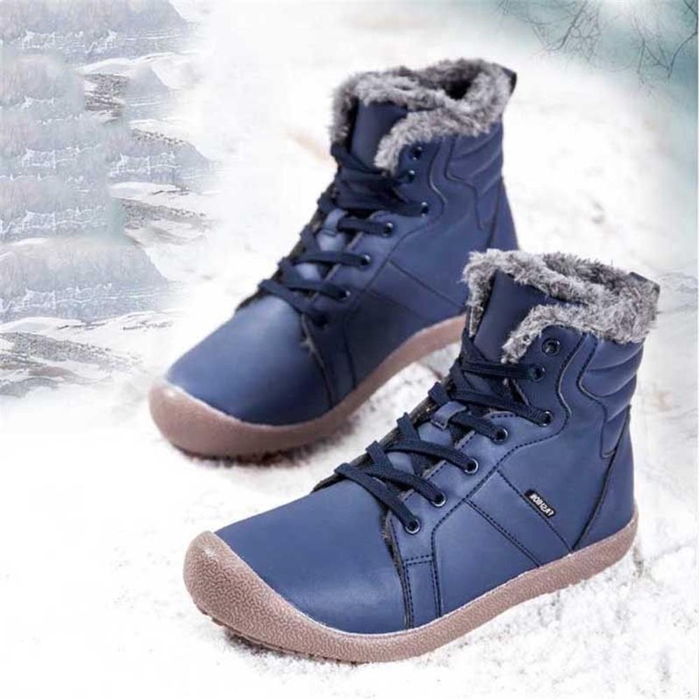 Wasserdichtes Outdoor Pelz gefütterte Winter warme hoche Schuhe