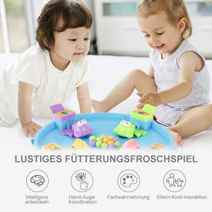 Familien Spielzeug- Frosch essen Erbsen