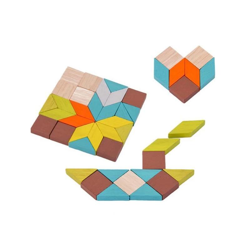 Rubiks Würfel-Puzzle-Blöcke mit Eisenbox