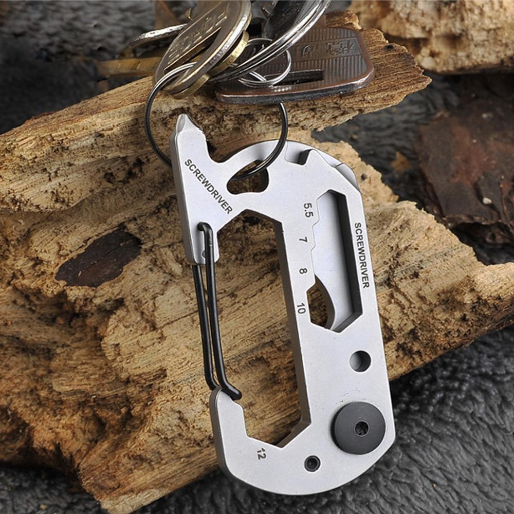 Multifunktionales EDC Gadgets Karabiner-Notfallwerkzeug