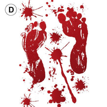 Laden Sie das Bild in den Galerie-Viewer, Halloween Blut Hand Fußabdrücke Wandaufkleber