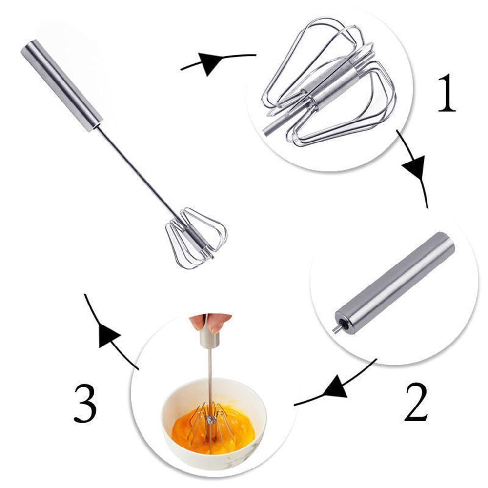 Automatischer Schneebesen aus lebensmittelechtem Edelstahl