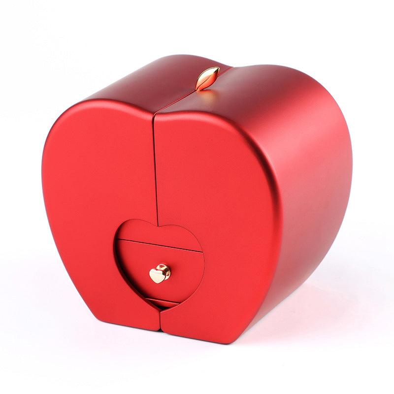 Schmuck-Geschenkbox in Apfelform